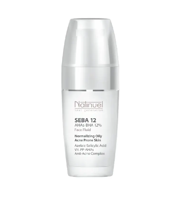 Natinuel fluidas nuo spuogų Seba Fluid AHAs - BHA 12%, 50ml