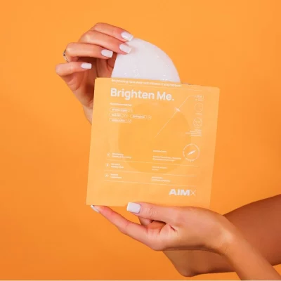 AIMX skaistinanti lakštinė veido kaukė su vitaminu C BRIGHTEN ME, 1 vnt.