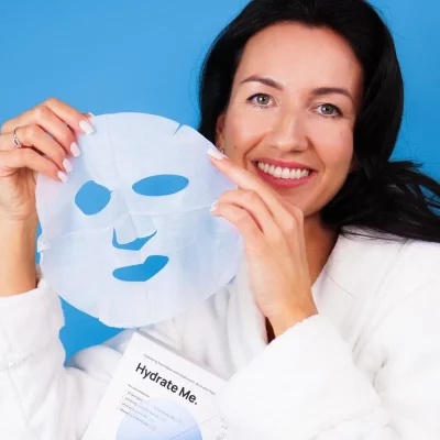 AIMX drėkinanti lakštinė veido kaukė su peptidais HYDRATE ME, 1 vnt.