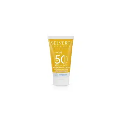 Selvert Thermal apsauginis kremas-gelis veidui SPF50 su spalva, 50ml