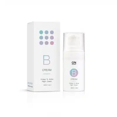 Onmacabim B-CREAM aktyvus naktinis kremas riebiai probleminei odai, 30ml