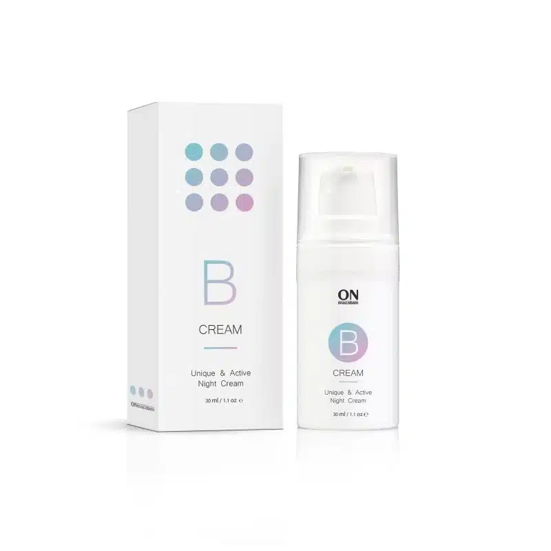 Onmacabim B-CREAM aktyvus naktinis kremas riebiai probleminei odai, 30ml