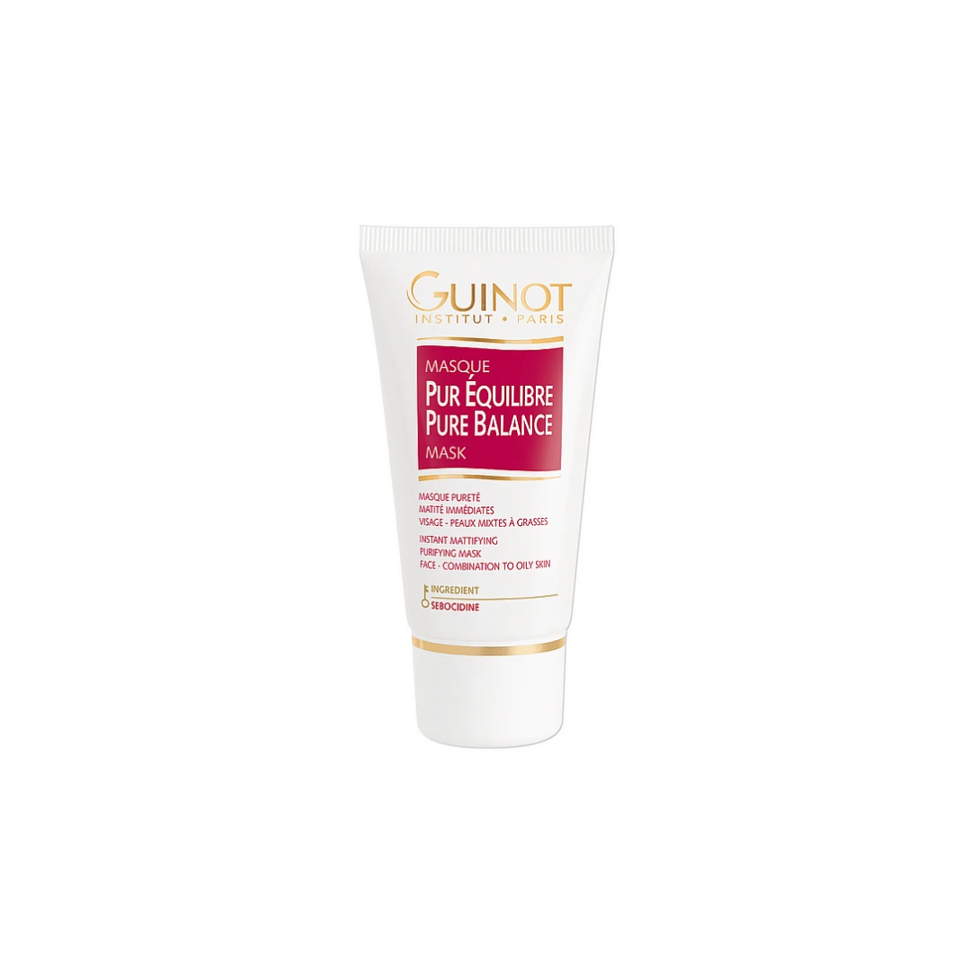 GUINOT Pure Balance valomoji kaukė riebiai odai, 50 ml