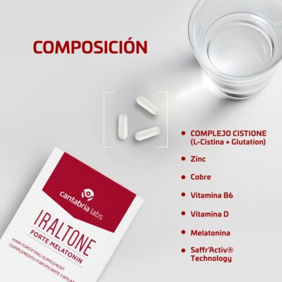 Iraltone Forte Melatonin maisto papildai plaukams 60