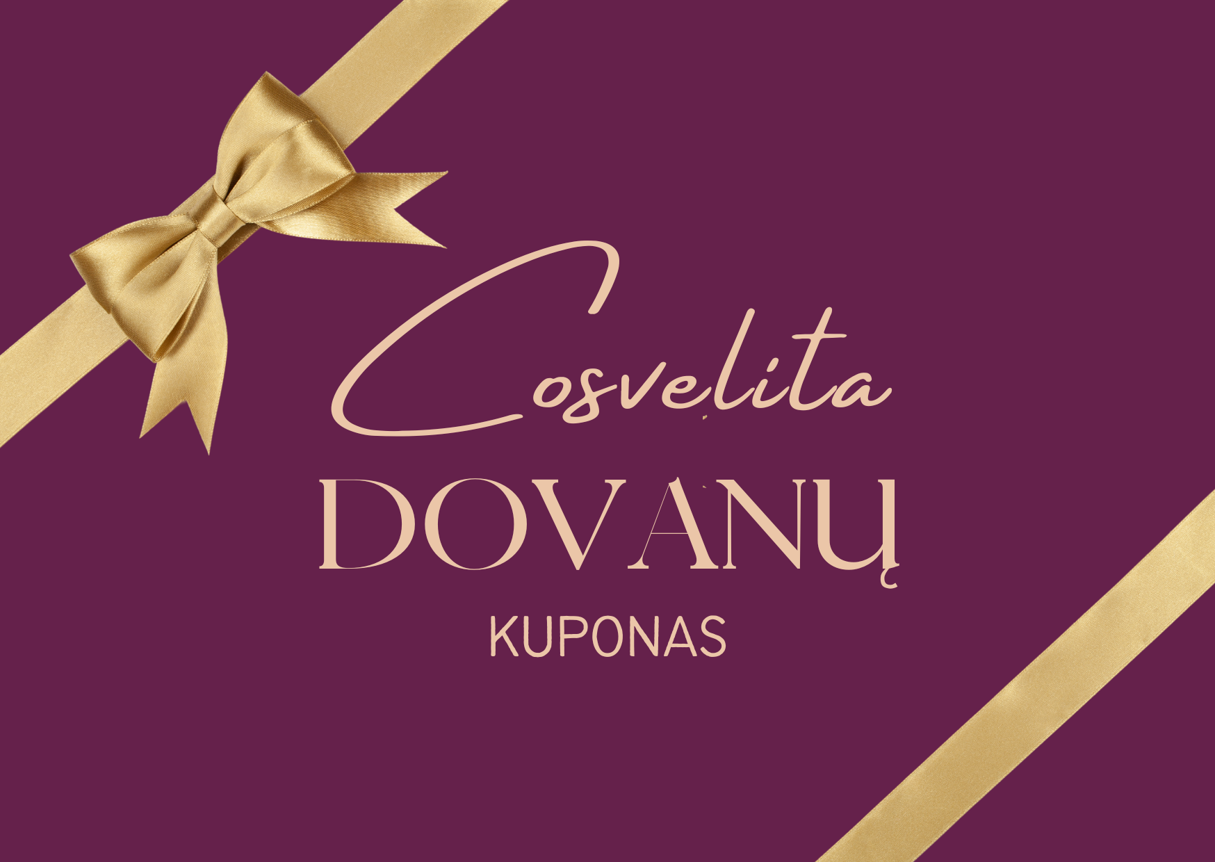 Cosvelita dovanu kuponas 2