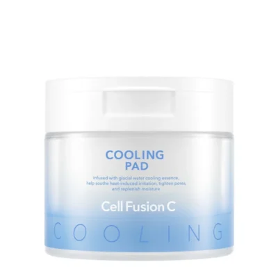 Cell Fusion C „First Cooling Pad“ vėsinantis ir drėkinantis veido tonikas - padeliai, 70 vnt